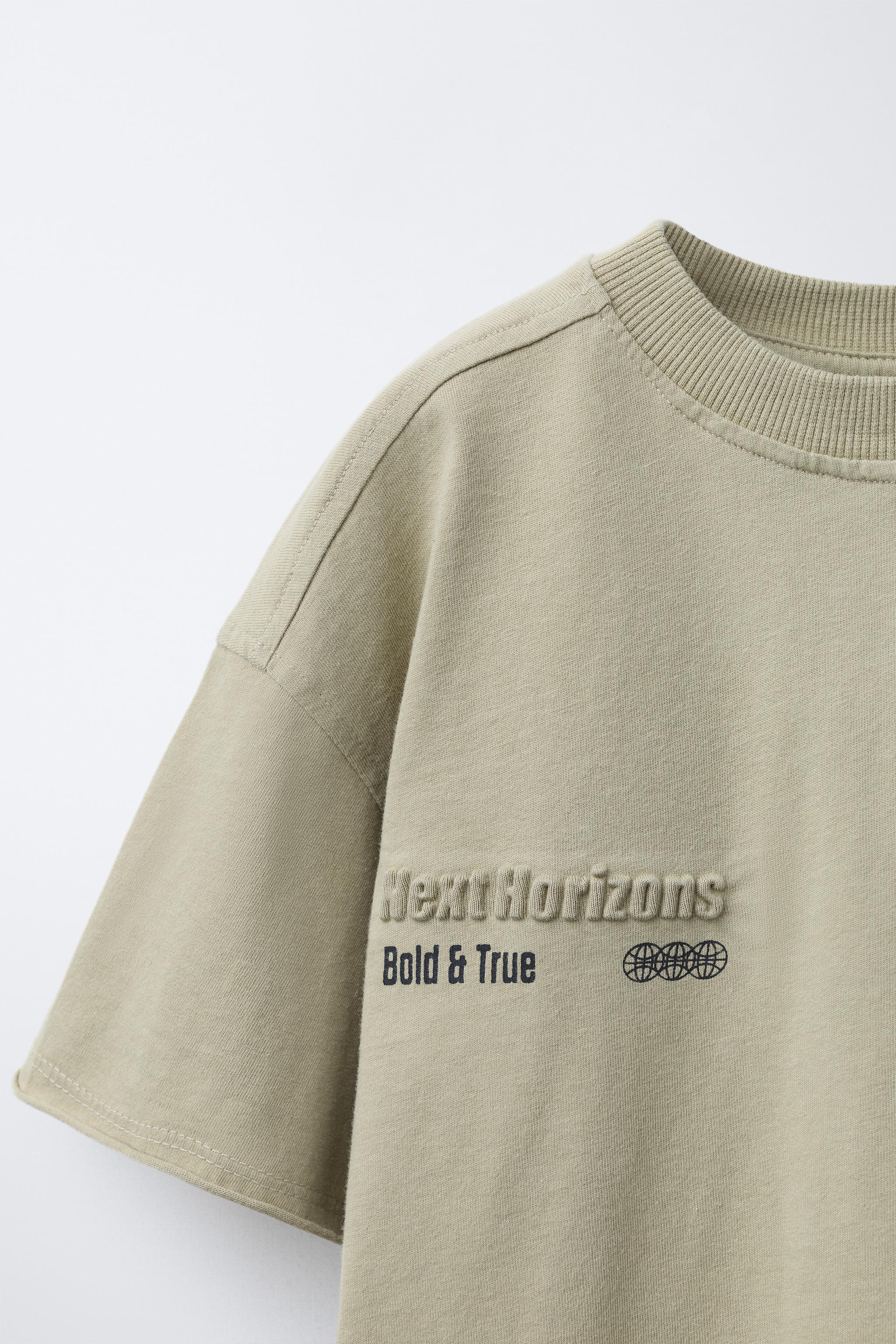 EMBOSSED PRINT T-SHIRT